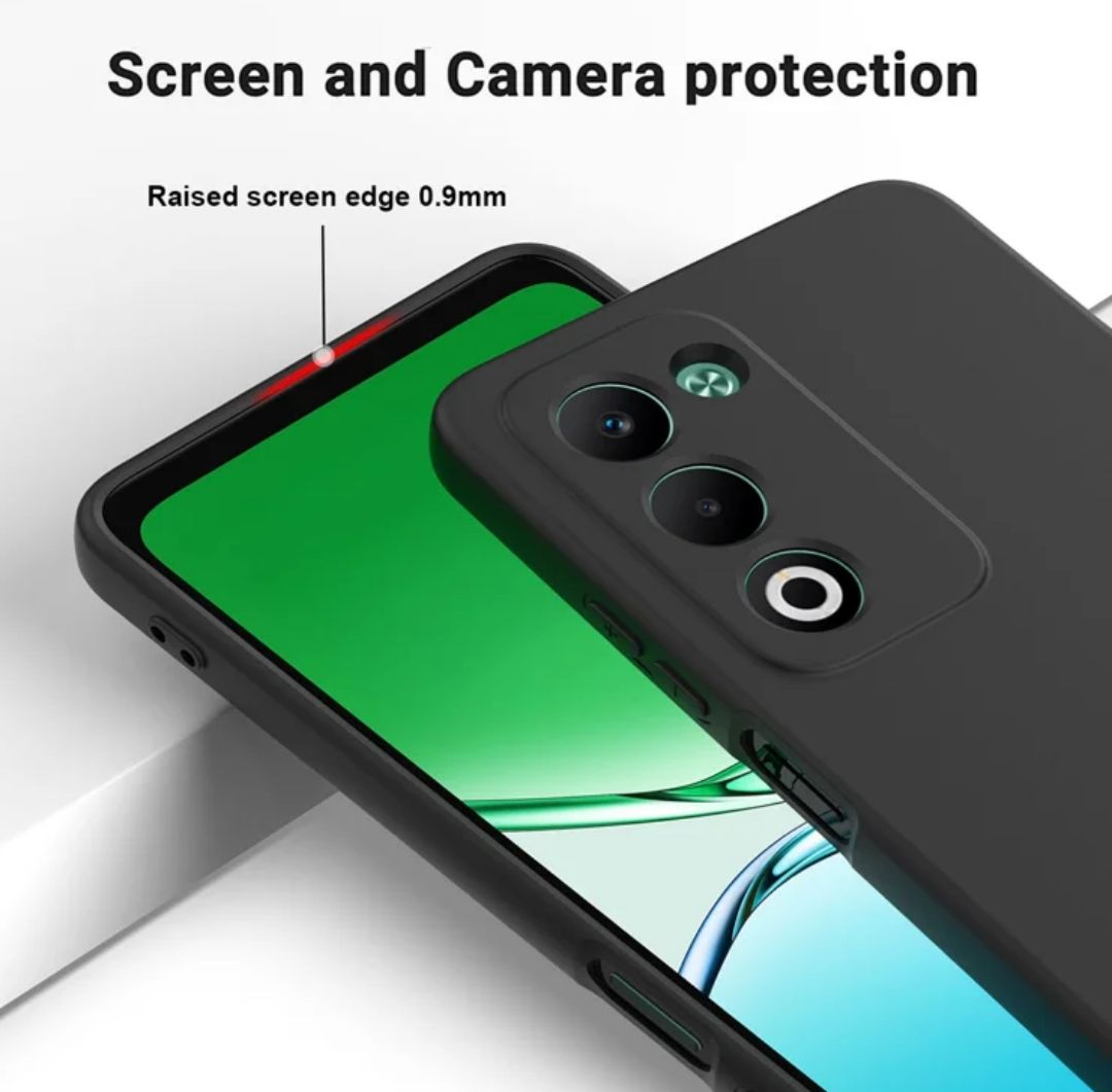 For Oppo A5 (5G/4G/A5m) ,  A5 Pro 4G ,  A5x (4G/5G) Black soft silicone phone case/cover