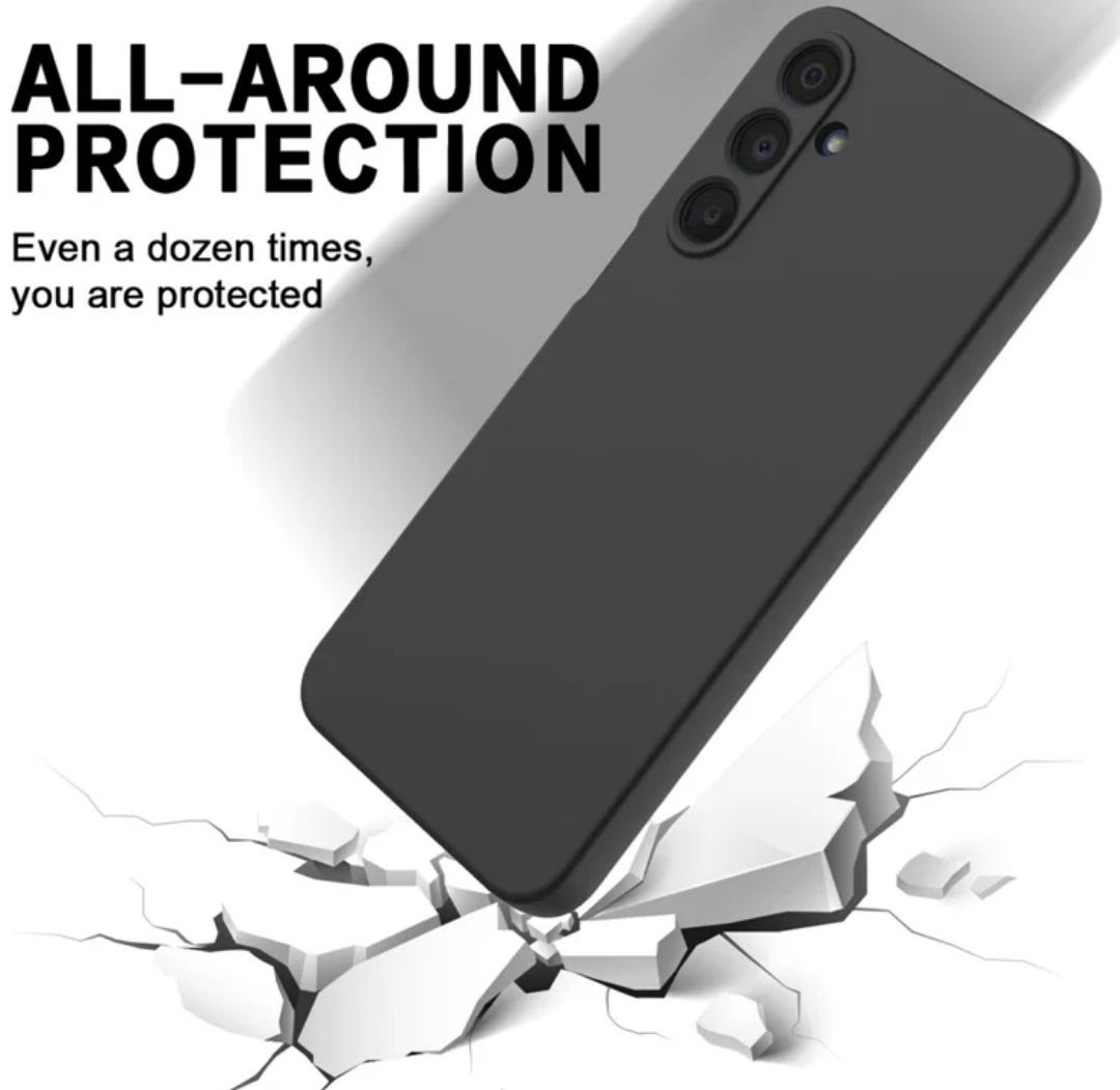 For Samsung Galaxy A14 , A15 , A16 , A17 , A24 , A25 , A26 , A34 , A35 ,A36 , A54 , A55 , A56   Black soft silicone phone case/cover