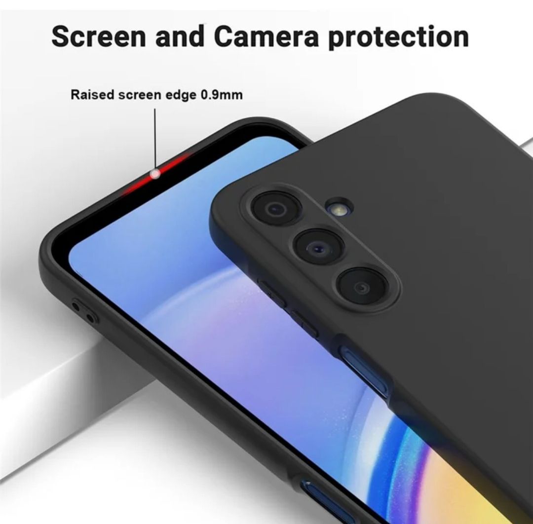 For Samsung Galaxy A14 , A15 , A16 , A17 , A24 , A25 , A26 , A34 , A35 ,A36 , A54 , A55 , A56   Black soft silicone phone case/cover