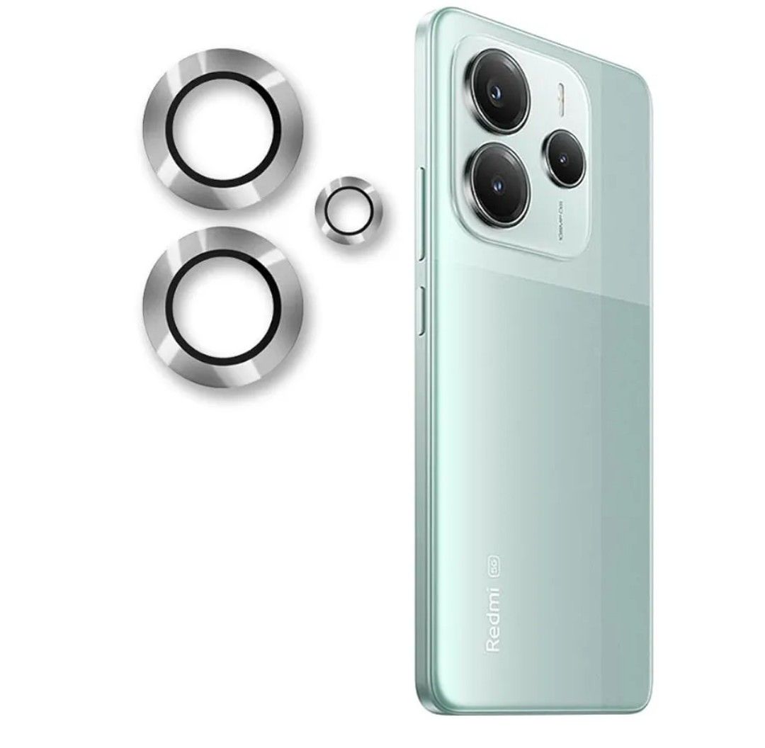 Xiaomi Redmi Note 14 4G (Not 5G) 3-Piece Metal Ring Camera lens protector