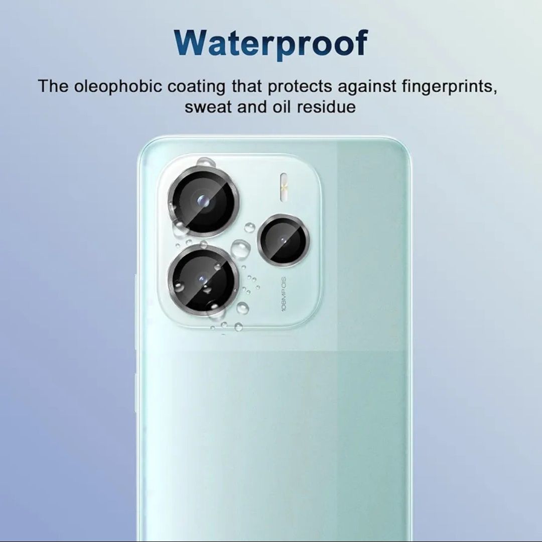 Xiaomi Redmi Note 14 4G (Not 5G) 3-Piece Metal Ring Camera lens protector