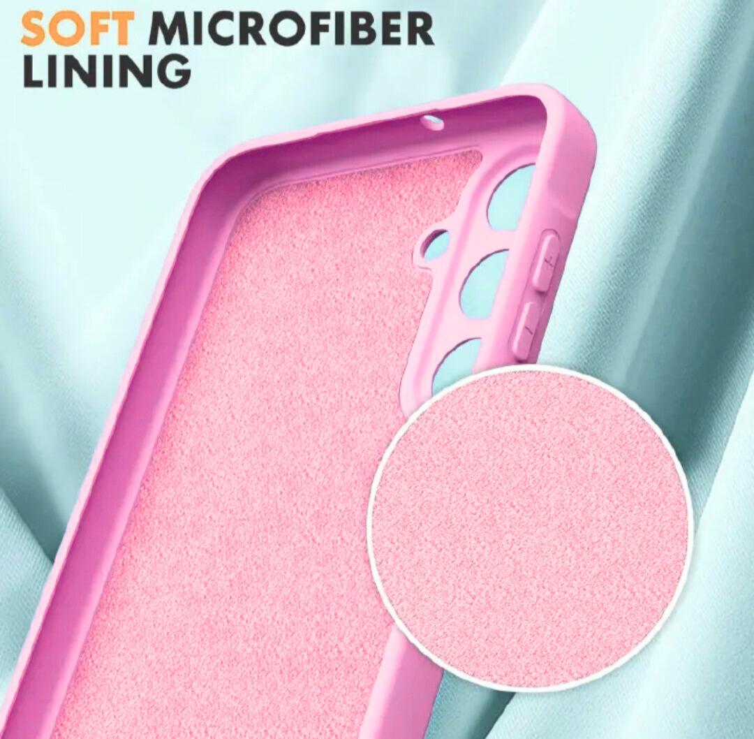 Samsung Galaxy A04s,A05s,A14,A15,A16, A17,A24,A25,A26,A34,A35,A36,A54,A55,A56 Pink Original Liquid silicone phone Case/Cover