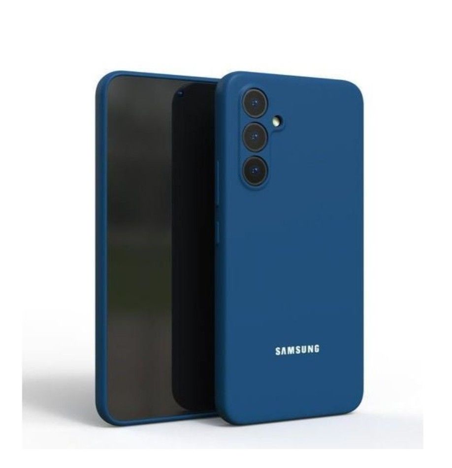 Samsung Galaxy A04s, A05s, A14, A15, A16, A17 , A24, A25, A26, A34, A35, A36, A54, A55,A56 Blue Original Liquid silicone phone Case/Cover