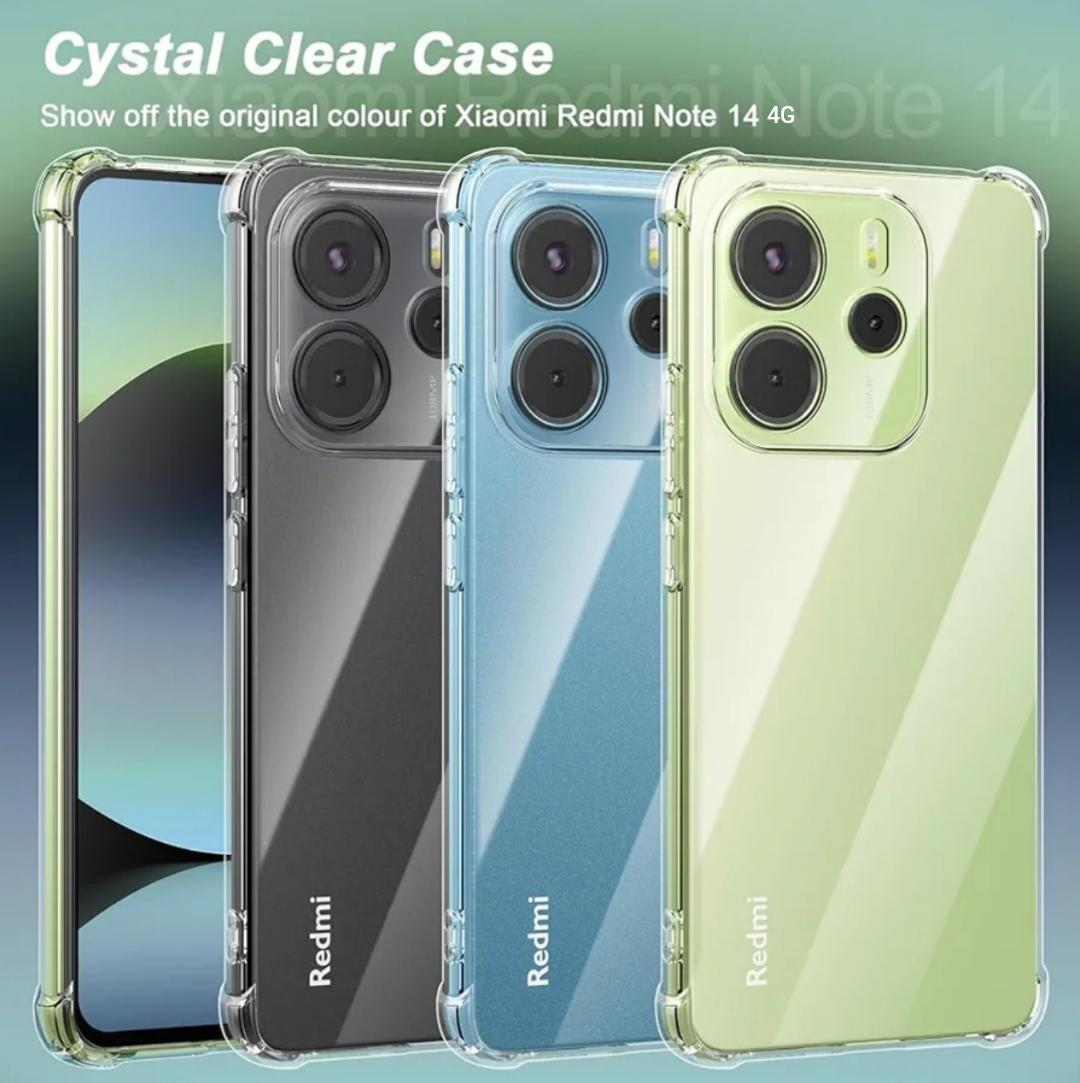 Xiaomi Redmi Note 14 4G (Not 5G) Soft Crystal Clear Phone Case/Cover