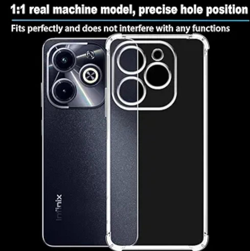 Tecno Pop 8/ Spark 20 / Spark 20c / Spark Go 2024 / 
Infinix Smart 8 / Hot 40i
Itel P55/ A70  Soft Crystal Clear/Transparent phone Case/Cover
