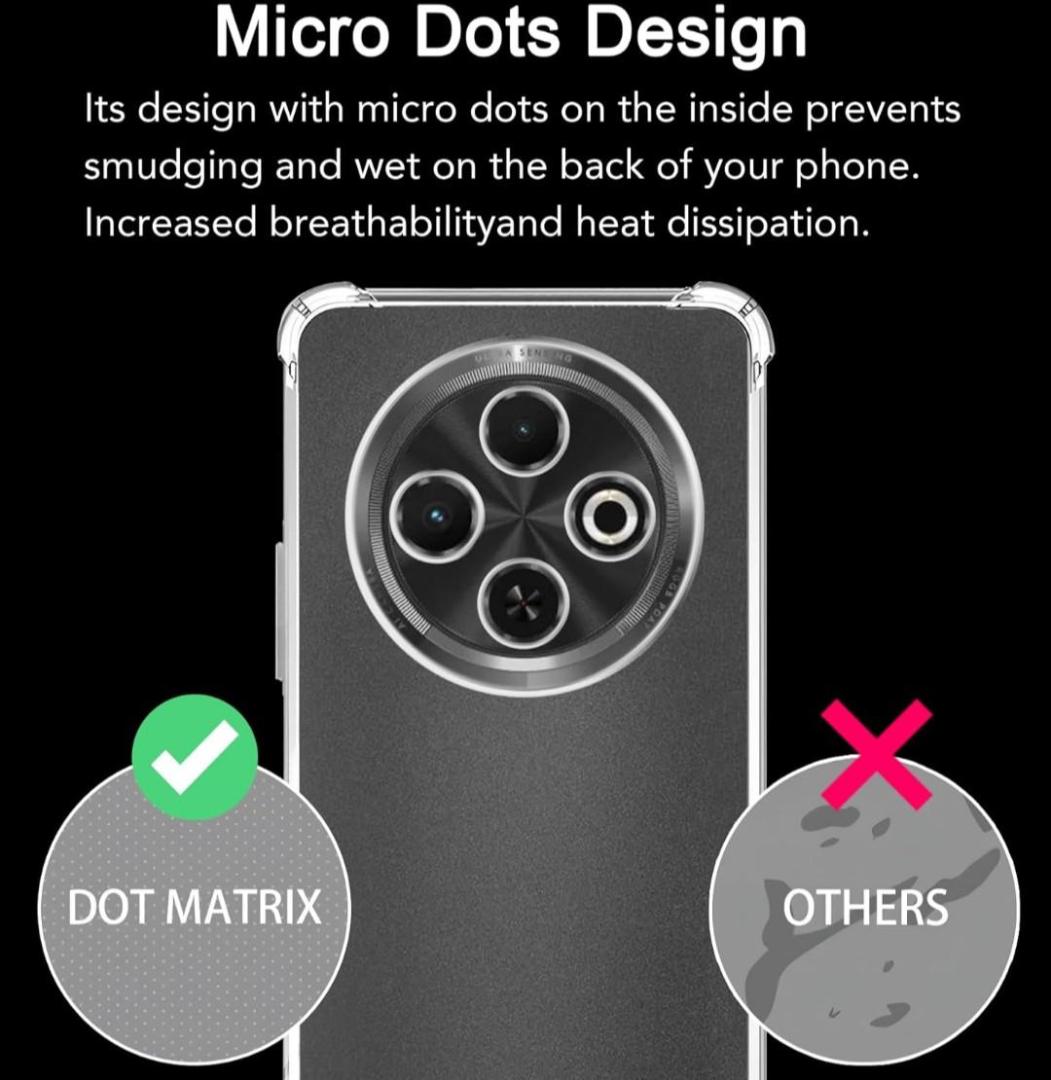 Tecno Spark 30c Soft Crystal Clear/Transparent Phone Case/Charger