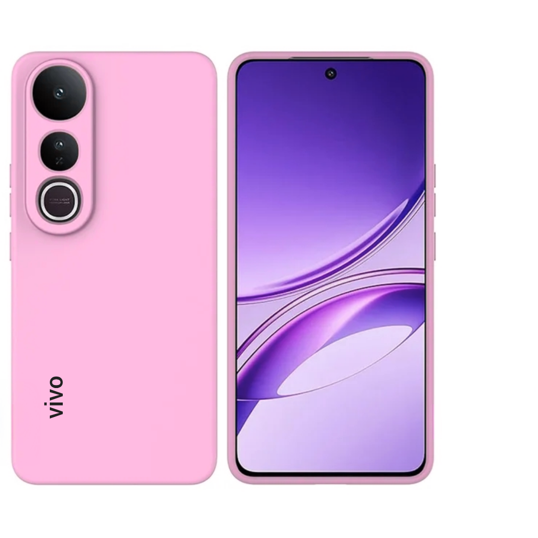 Vivo V50 Lite 4G/5G Original Liquid Silicone Phone Case/Cover in Black,Blue ,Pink and Light Purple(Lilac)