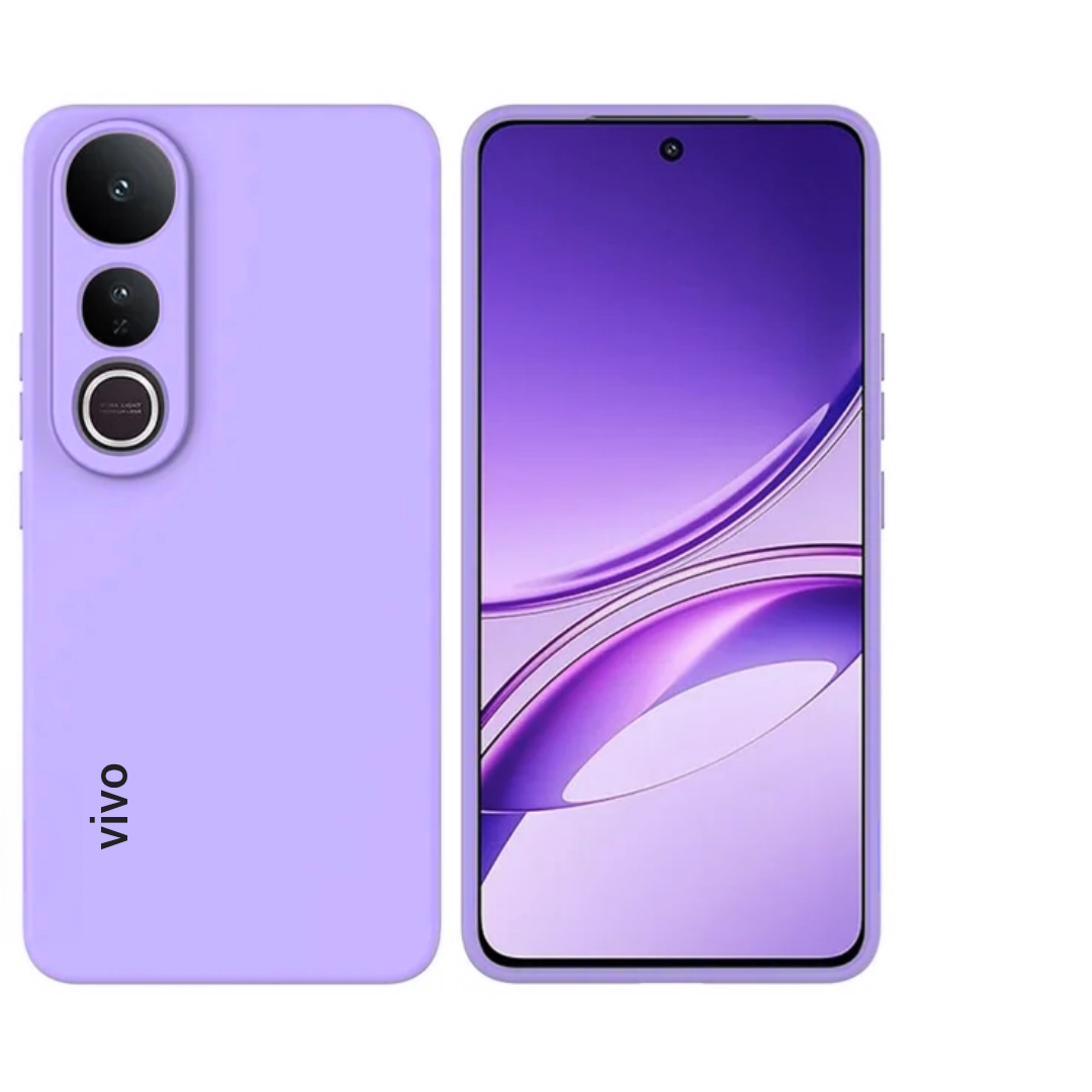 Vivo V50 Lite 4G/5G Original Liquid Silicone Phone Case/Cover in Black,Blue ,Pink and Light Purple(Lilac)