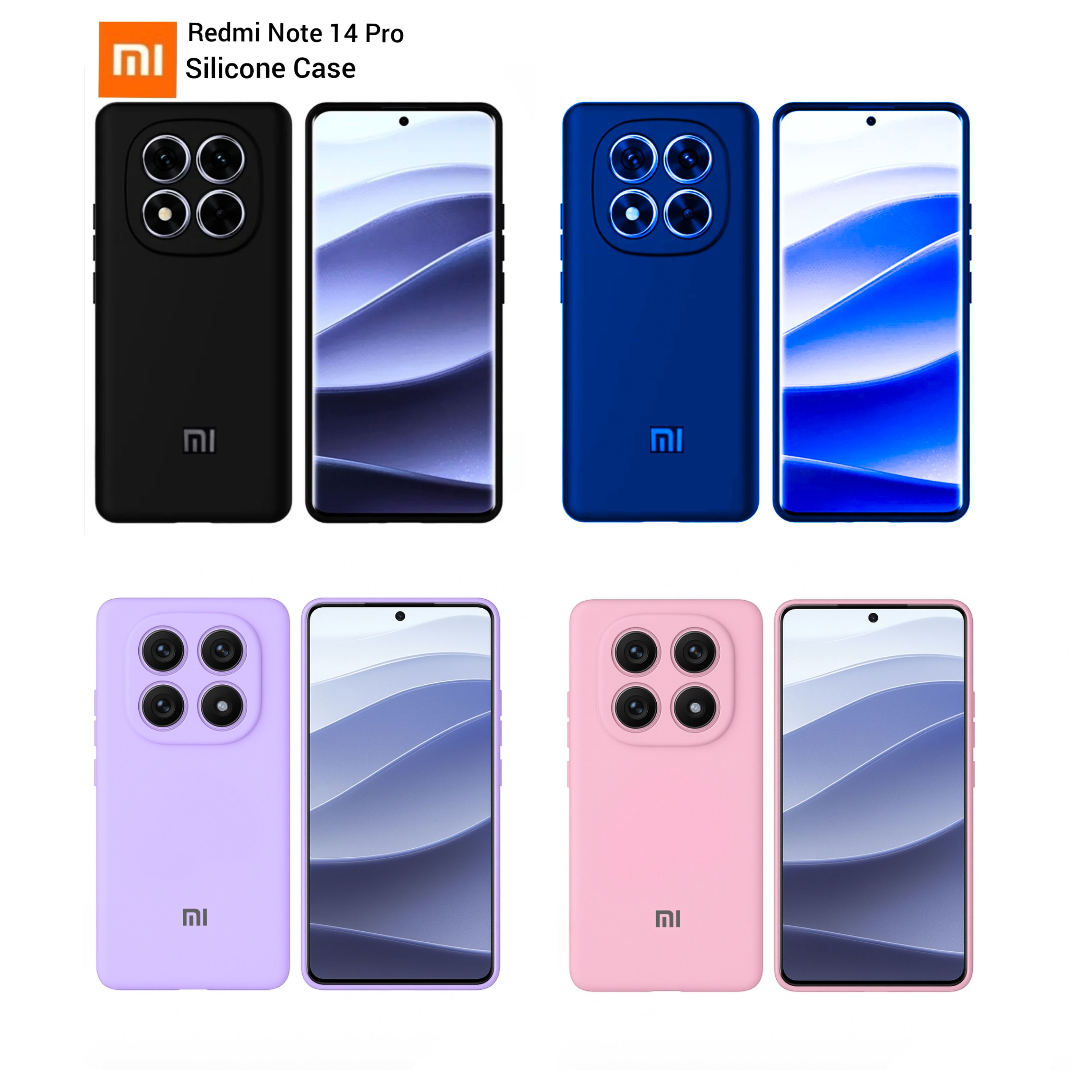 Xiaomi Redmi Note 14 Pro 4G & 5G Original Liquid Silicone  Phone Case/Cover
