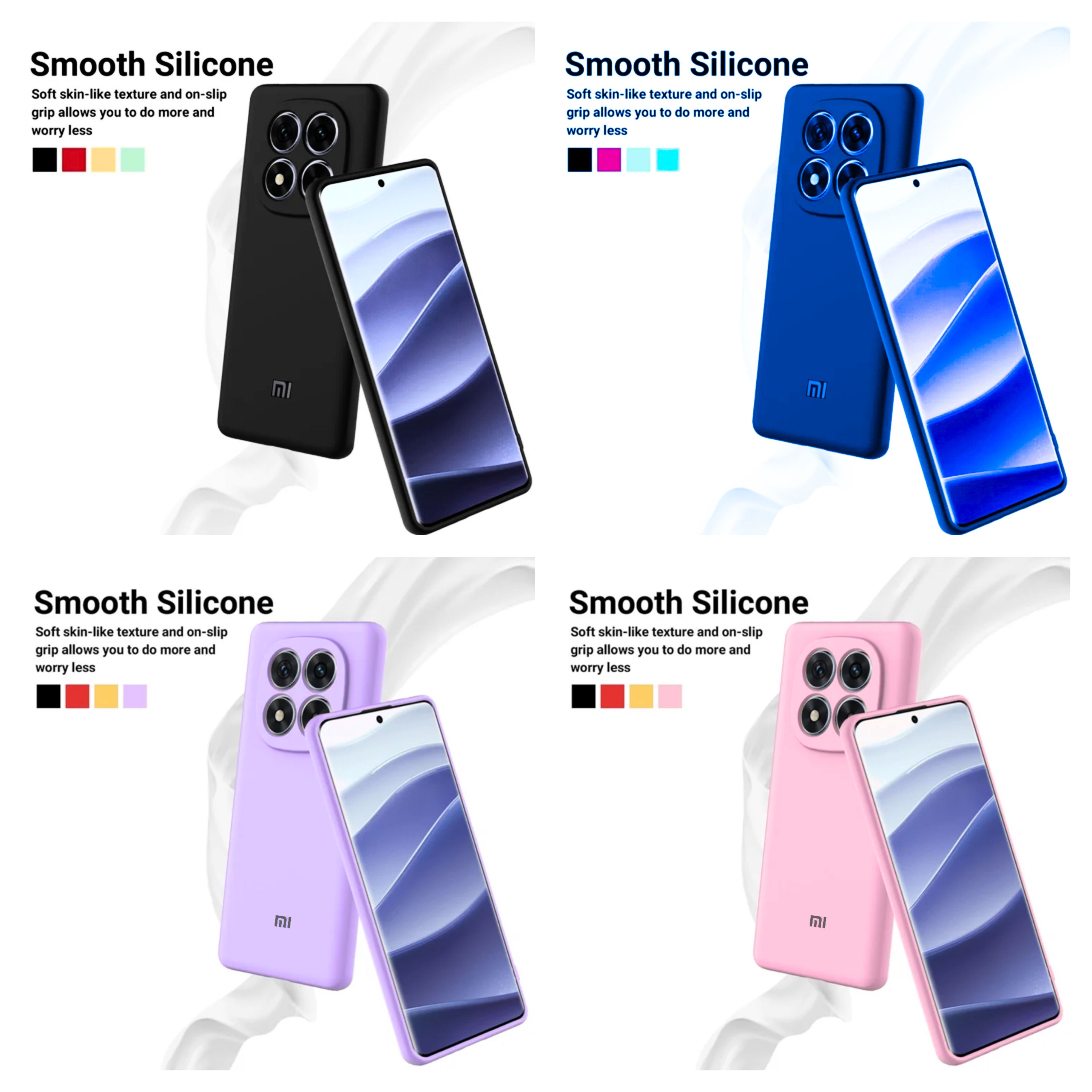 Xiaomi Redmi Note 14 Pro 4G & 5G Original Liquid Silicone  Phone Case/Cover