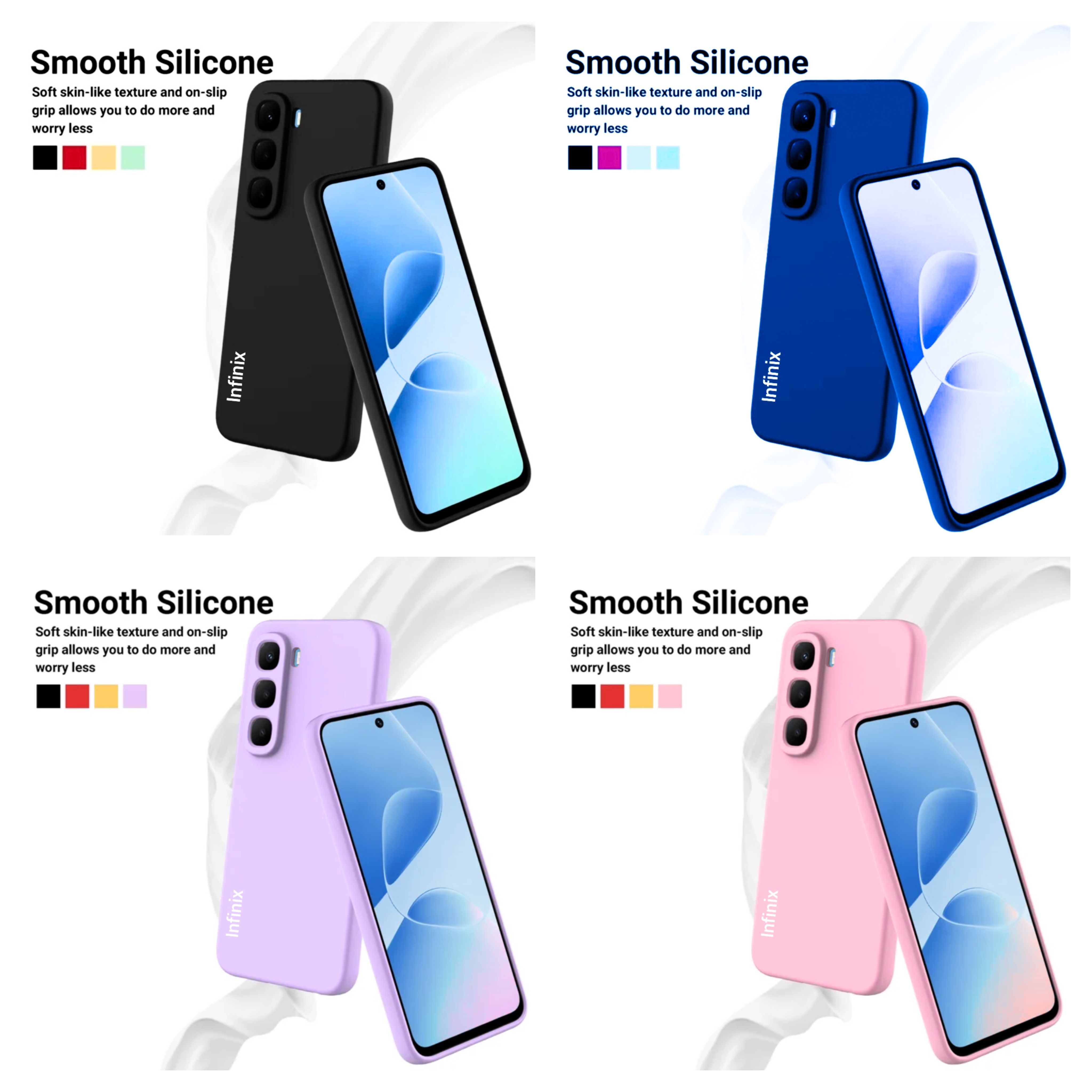 Infinix Hot 50 Pro+(Plus) , Hot 60 5G/Hot 60i 4G , Hot 60 Pro + (Plus) Original liquid silicone Phone Case/Cover
