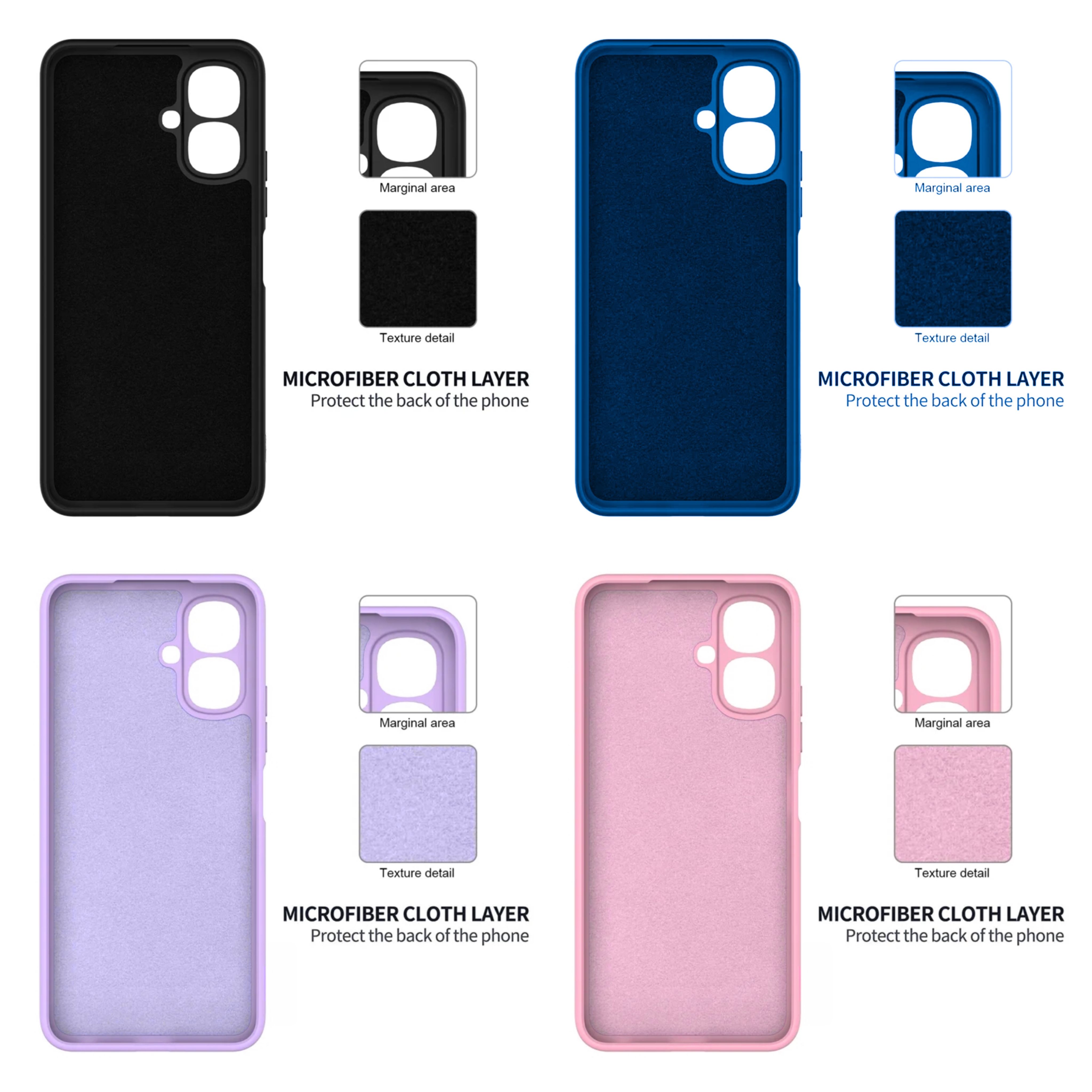 Infinix smart 20,  Smart 10 / Tecno Pop 10 /Tecno Spark Go 2  Original Liquid Silicone Phone Case/Cover available in Black,Blue,Light purple(lilac) & Pink