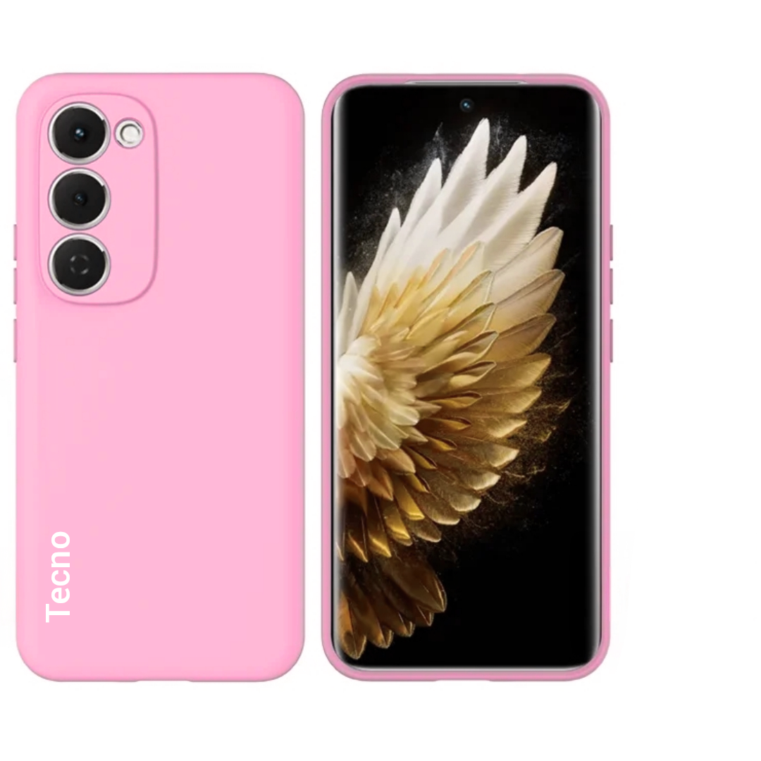 Tecno spark 40 Pro+ Original liquid silicone Phone Case/Cover available in Black,Blue,Light purple(Lilac) & Pink