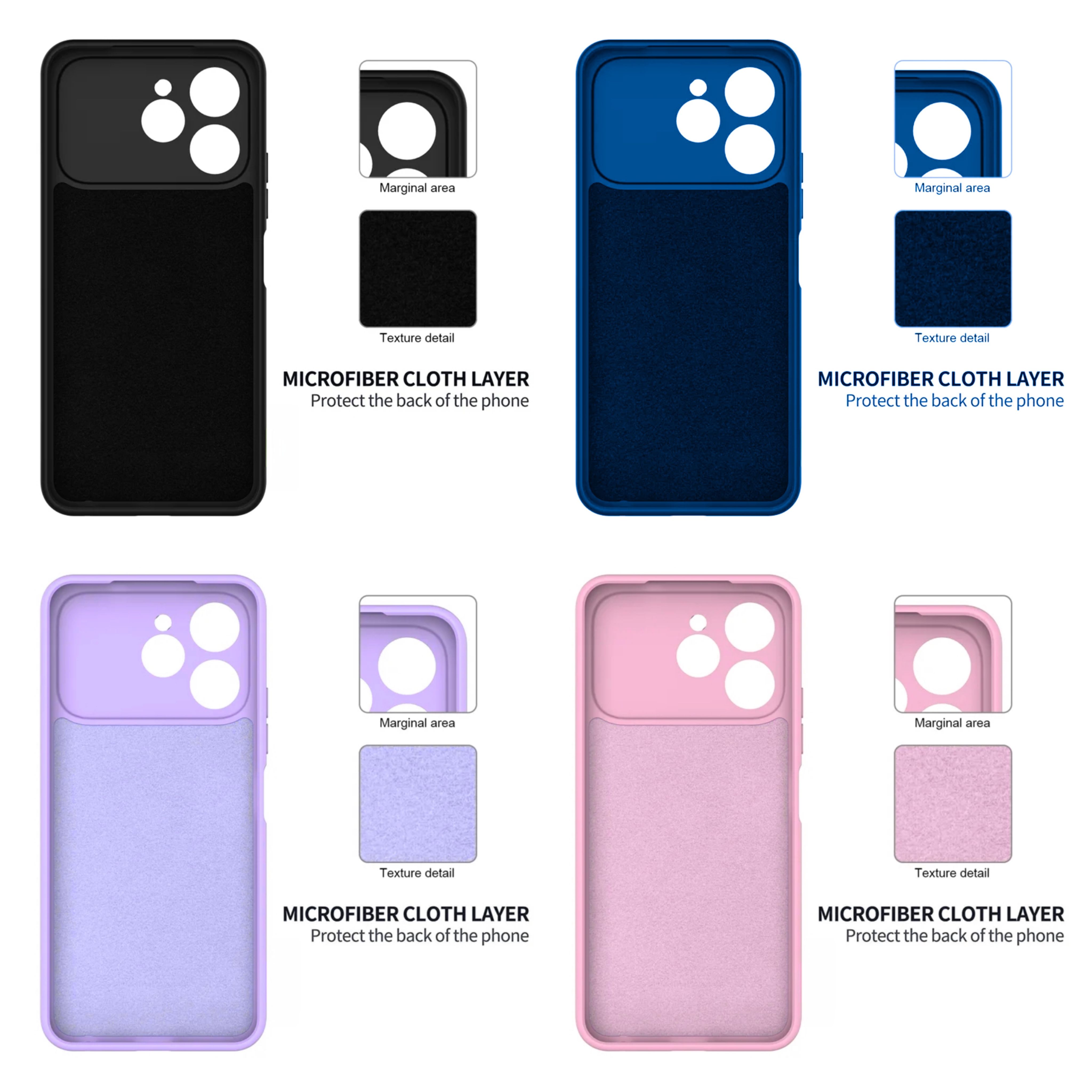 Tecno Spark 40 Original Liquid silicone Phone Case/Cover available in Black,Blue ,Light Purple(Lilac) & Pink