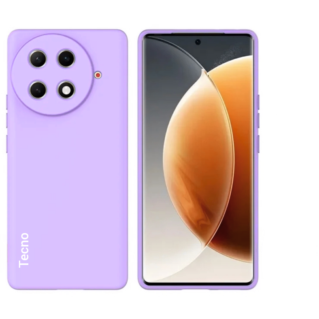 Tecno Camon 30s / Camon 30 S Pro Original Liquid Silicone Phone Case/Cover available in Black,Blue,Light Purple(Lilac) & Pink