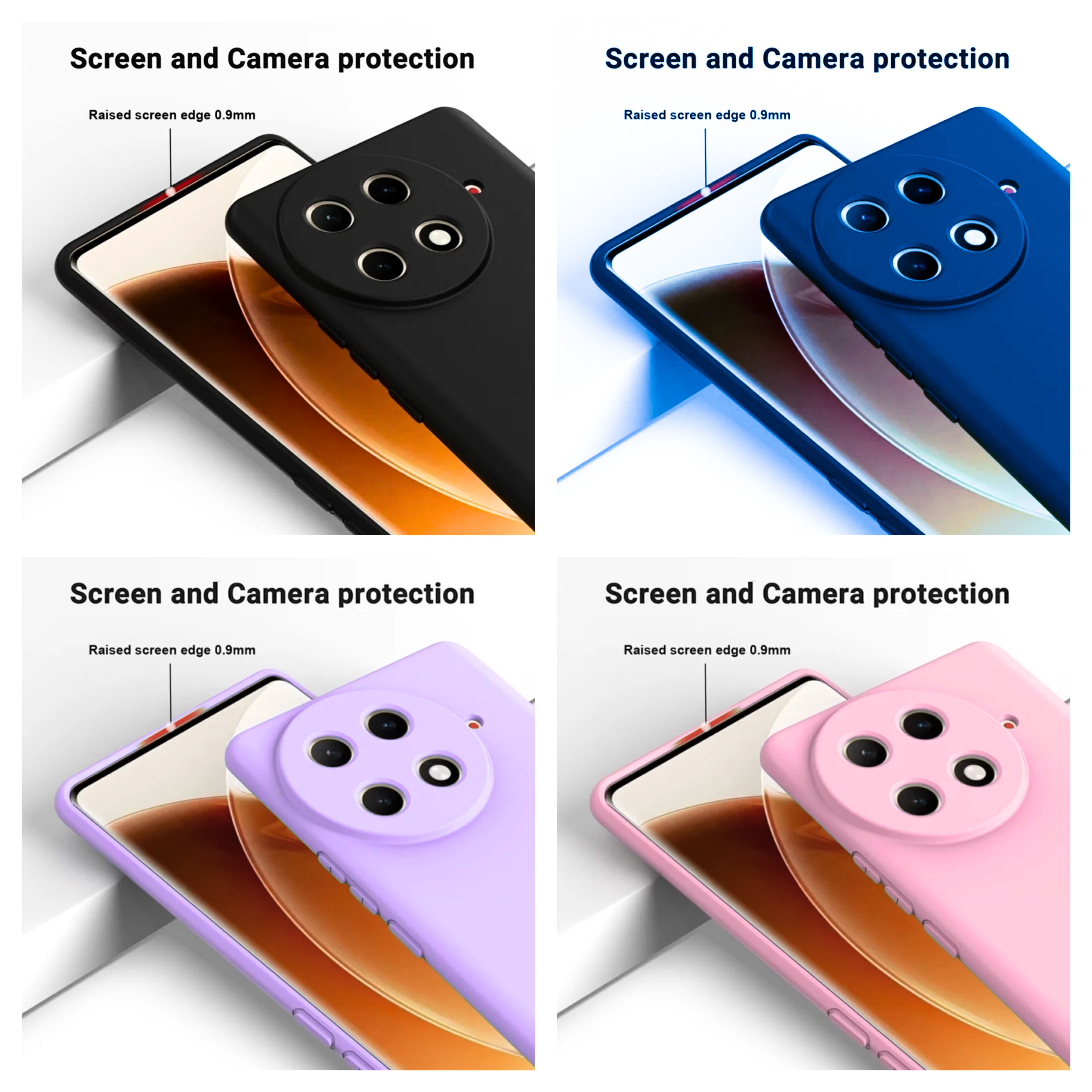 Tecno Camon 30s / Camon 30 S Pro Original Liquid Silicone Phone Case/Cover available in Black,Blue,Light Purple(Lilac) & Pink