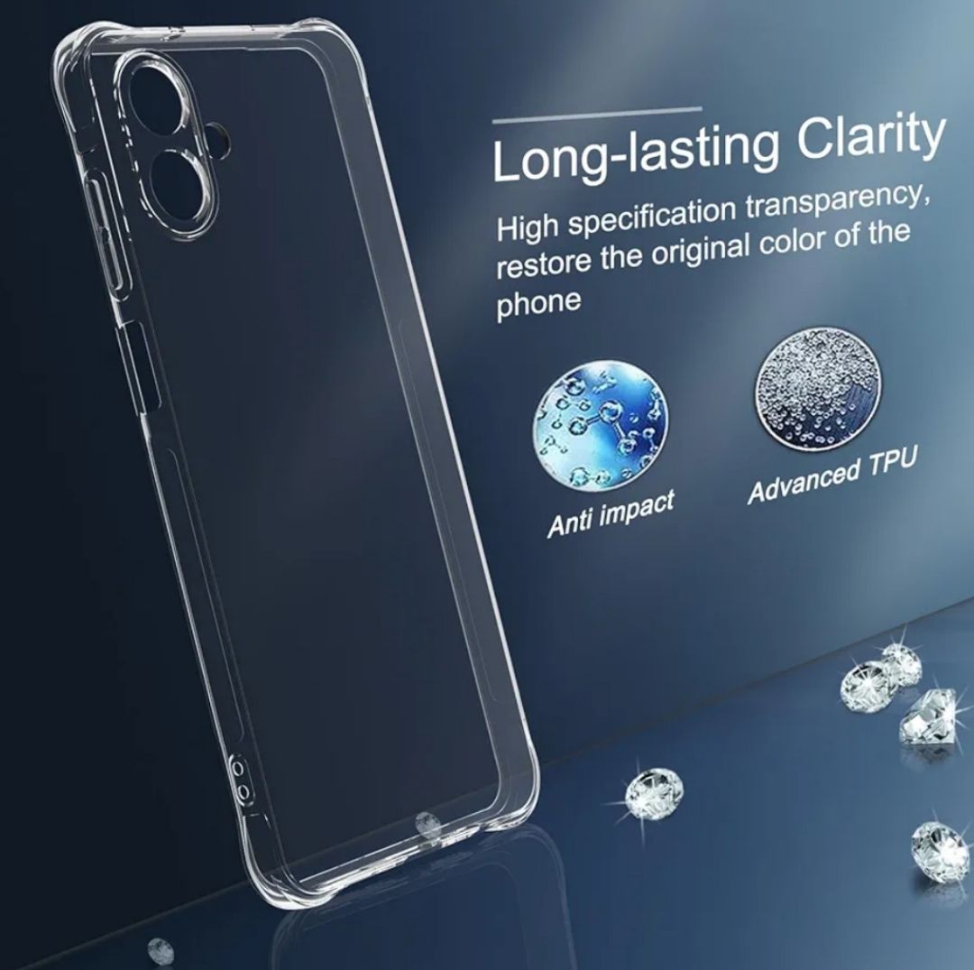 Samsung Galaxy A04 , A04e , A05 , A06 , A07 Soft Crystal Clear/Transparent  Phone Case/Cover