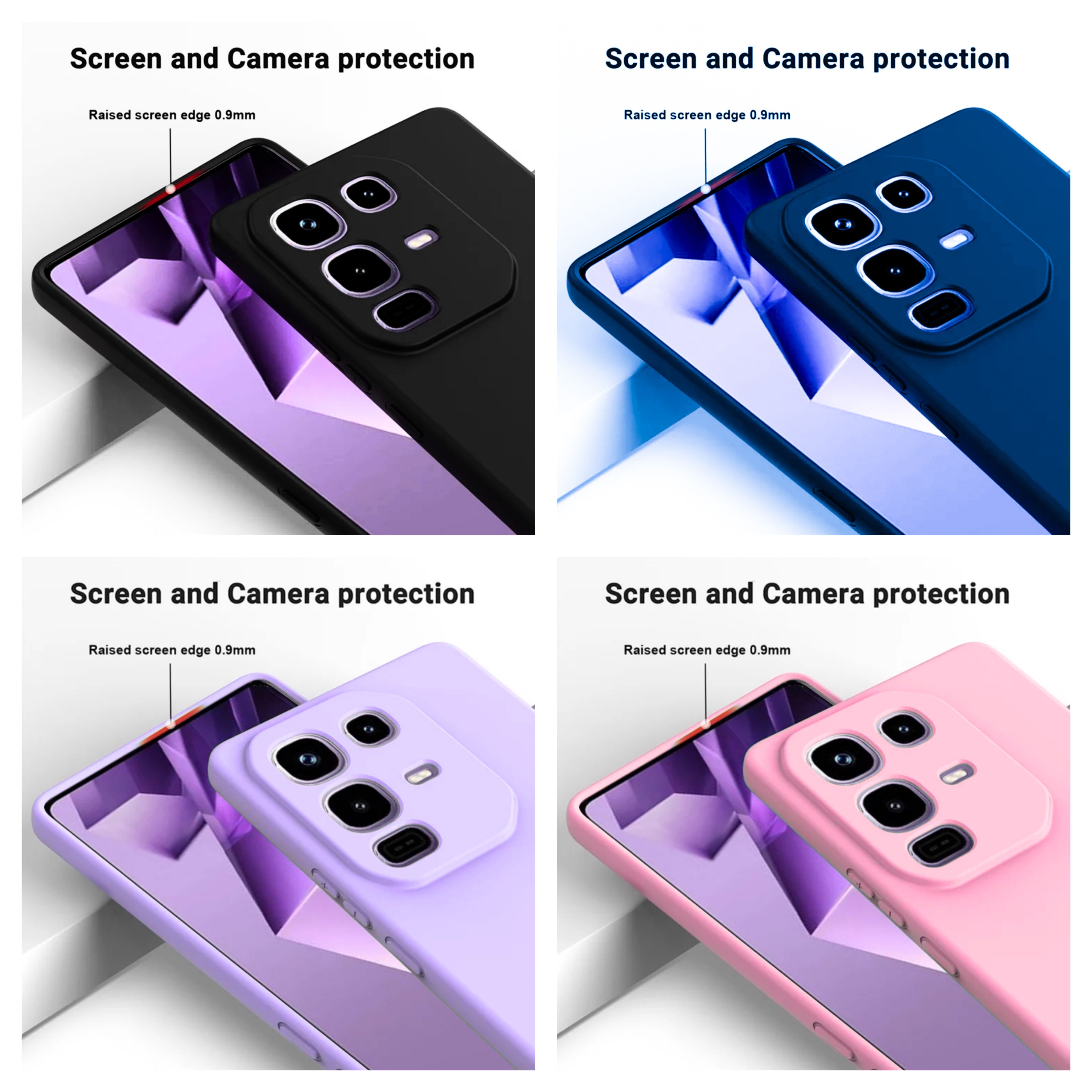 Infinix Note 50 4G/Infinix Note 50 Pro 4G/5G , Note 50s ,Note 50 Pro+(plus)Original Liquid Silicone Phone Case/Cover available in Black, Blue, Light Purple (lilac) & Pink