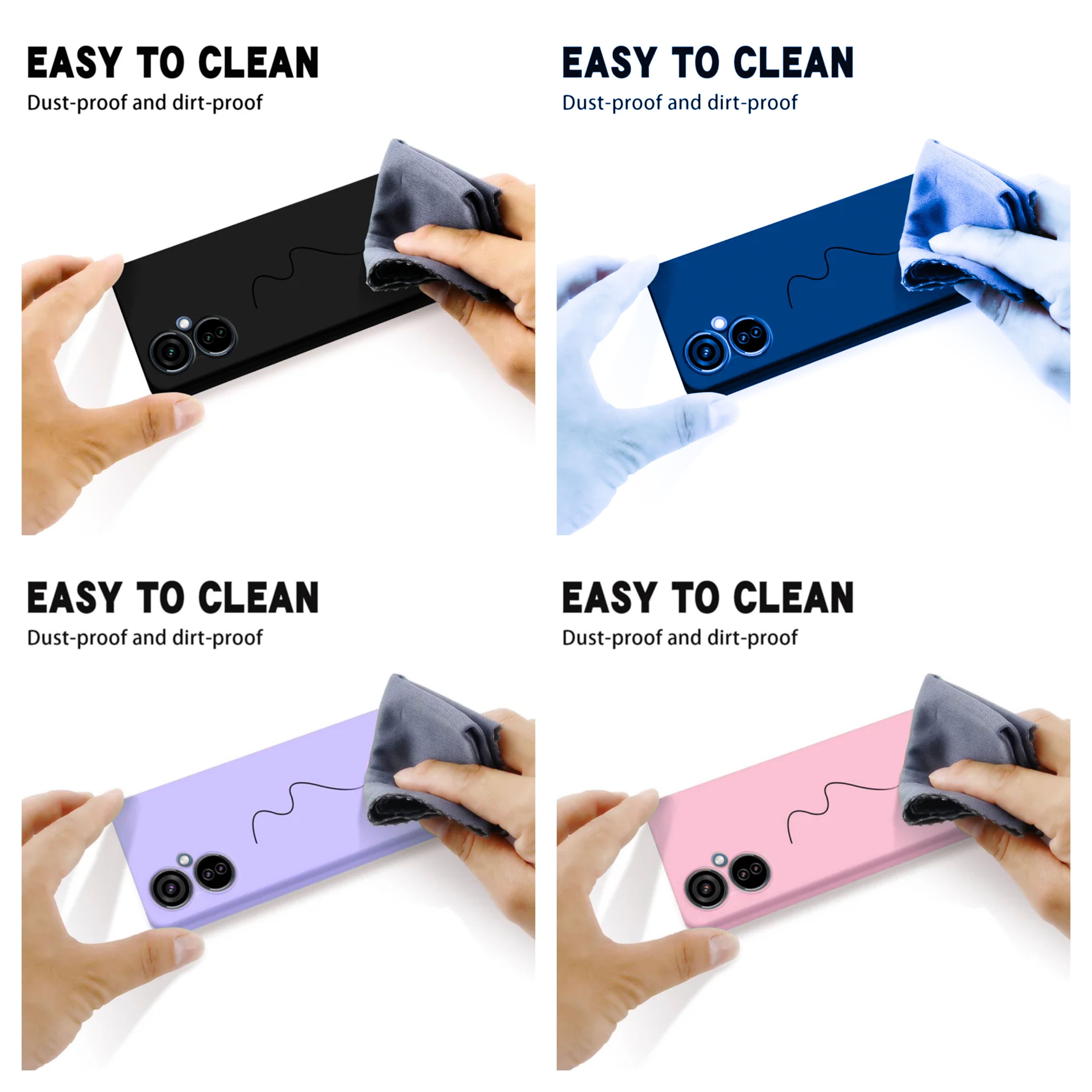 Tecno Camon 19 / Camon 19 Pro Original liquid Silicone phone Case/Cover  available in Black, Blue, Light Purple ( Lilac) & Pink