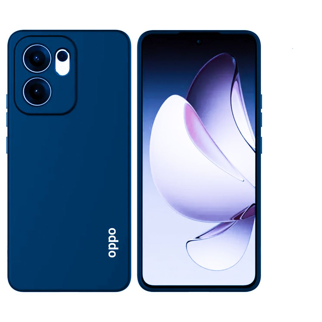 Oppo Reno 13 F (4G & 5G) / Reno 13Fs / Reno 13Fs 5G Original Liquid Silicone phone Case/ Cover available in Black ,Blue, Light Purple (Lilac) & Pink