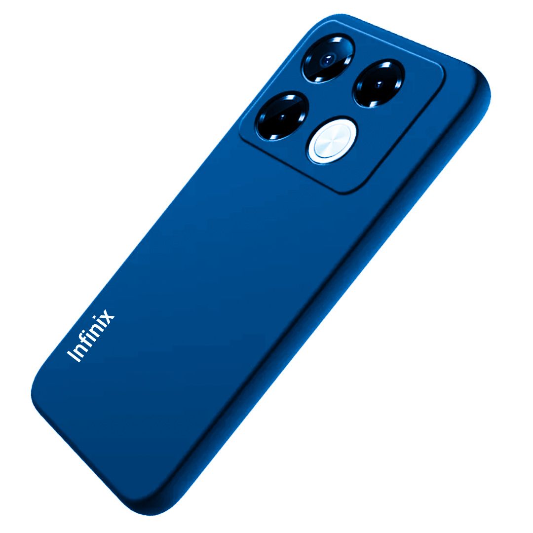 Infinix Note 40 Pro 4G Original liquid Silicone Phone Case/Cover available in Black, Blue, Light Purple (lilac) & pink