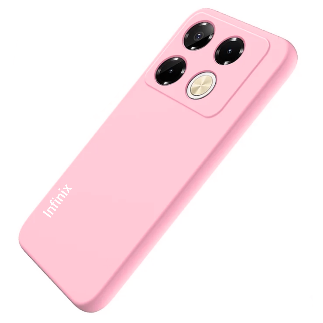 Infinix Note 40 Pro 4G Original liquid Silicone Phone Case/Cover available in Black, Blue, Light Purple (lilac) & pink