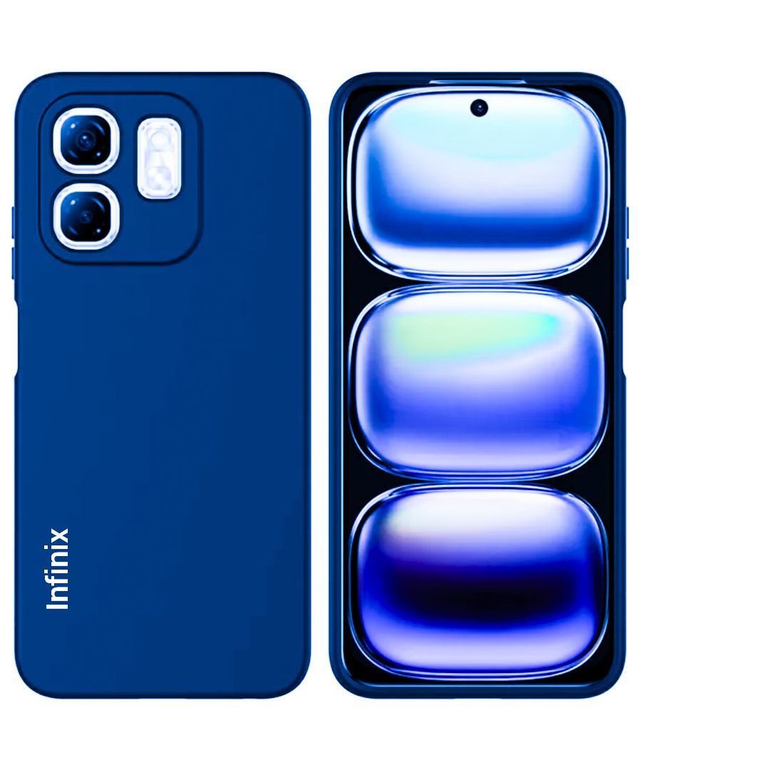 Infinix Hot 50i / Smart 9 Original Liquid Silicone Phone Case/Cover  available in Black, Blue, Light Purple ( Lilac) & Pink