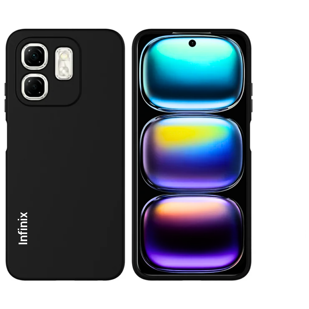 Infinix Hot 50i / Smart 9 Original Liquid Silicone Phone Case/Cover  available in Black, Blue, Light Purple ( Lilac) & Pink