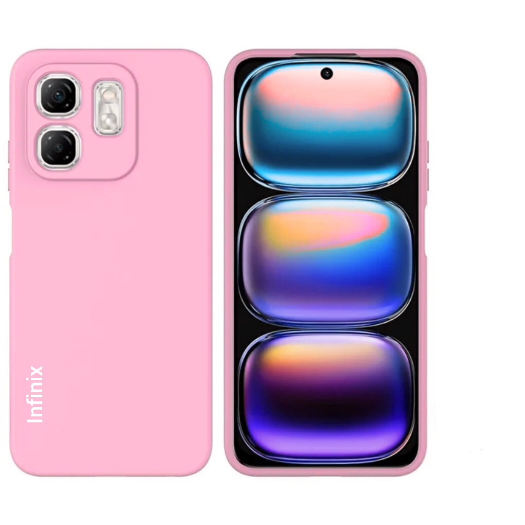 Infinix Hot 50i / Smart 9 Original Liquid Silicone Phone Case/Cover  available in Black, Blue, Light Purple ( Lilac) & Pink