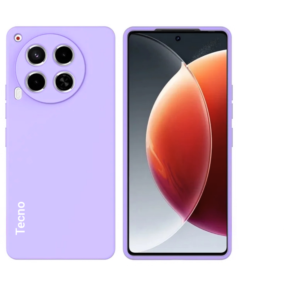 Tecno Camon 30 4g Original Liquid Silicone Phone Case/Cover  available in Black, Blue, Light Purple (Lilac) & Pink