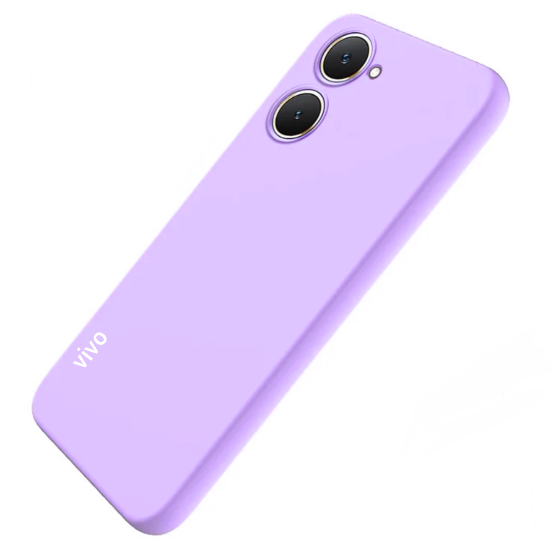 Vivo Y03 Original Liquid Silicone Phone Case/Cover available in Black, Blue, Light Purple (Lilac) & Pink