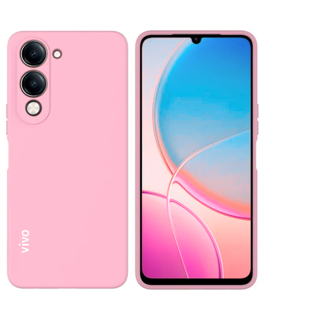 Vivo Y04/Y29s 5g Original Liquid Silicone Phone Case/Cover  available in Black, Blue, Light Purple (lilac) & pink