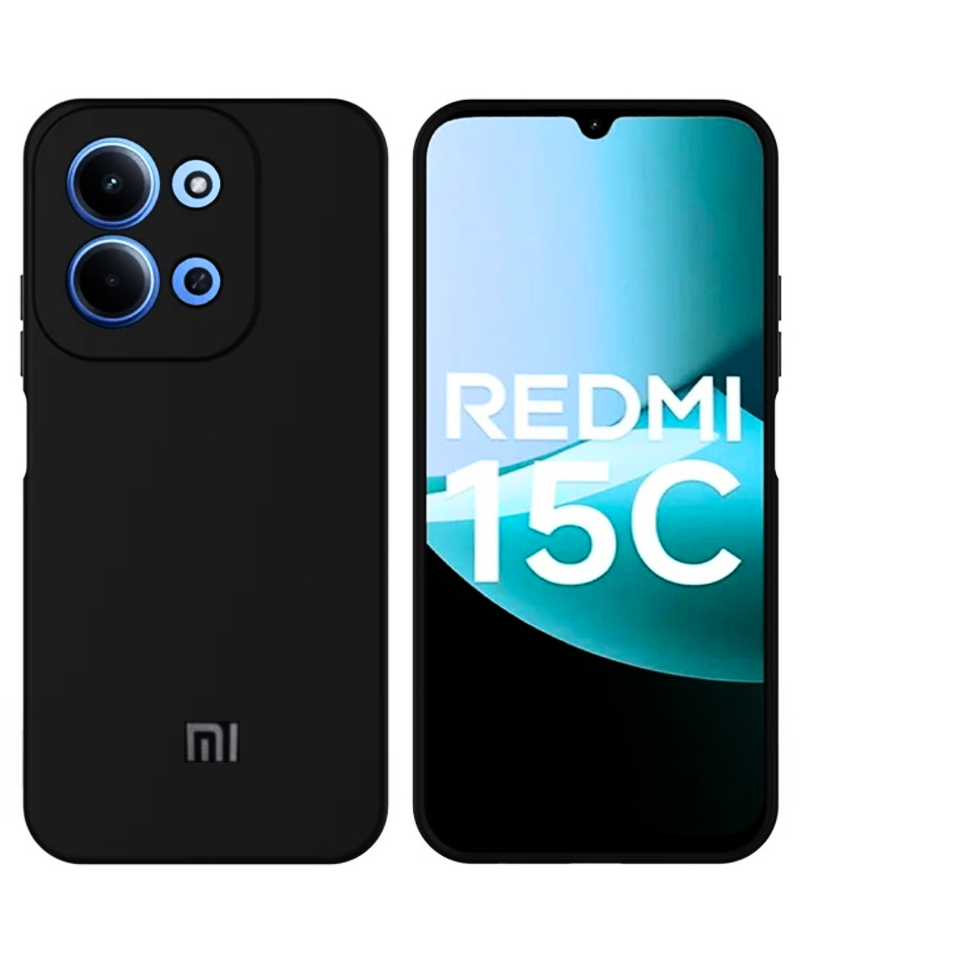 Xiaomi Redmi 15c/Poco C85 Original Liquid Silicone Phone Case/Cover available in Black, Blue, Light Purple (Lilac) & Pink