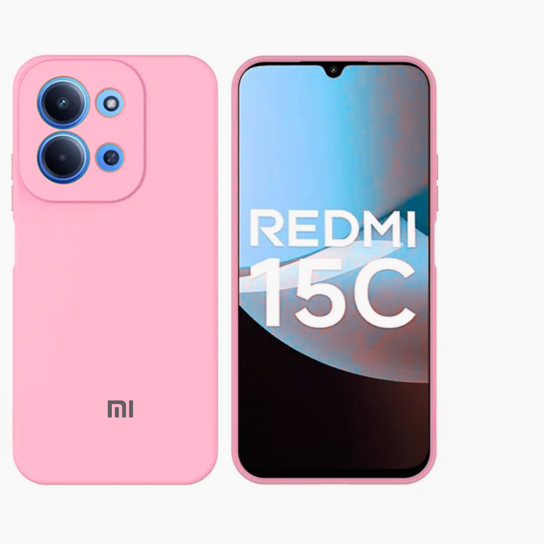 Xiaomi Redmi 15c/Poco C85 Original Liquid Silicone Phone Case/Cover available in Black, Blue, Light Purple (Lilac) & Pink