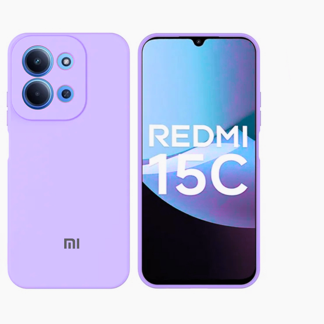 Xiaomi Redmi 15c/Poco C85 Original Liquid Silicone Phone Case/Cover available in Black, Blue, Light Purple (Lilac) & Pink