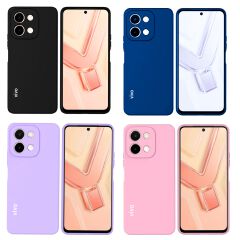 Vivo Y28 4G Original Liquid Silicone Phone Case/Cover available in Black, Blue, Light Purple (Lilac) & Pink