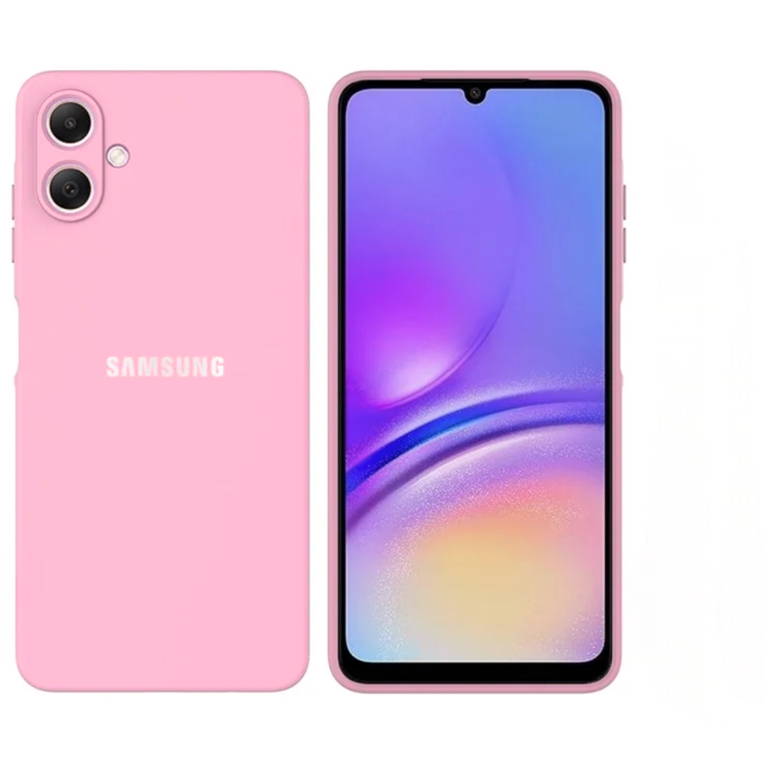 Samsung Galaxy A04/A04e/M04/F04 , A05 , A06 , A07 Original Liquid Silicone Phone Case/Cover available in Black, Blue, Light Purple (Lilac) & Pink
