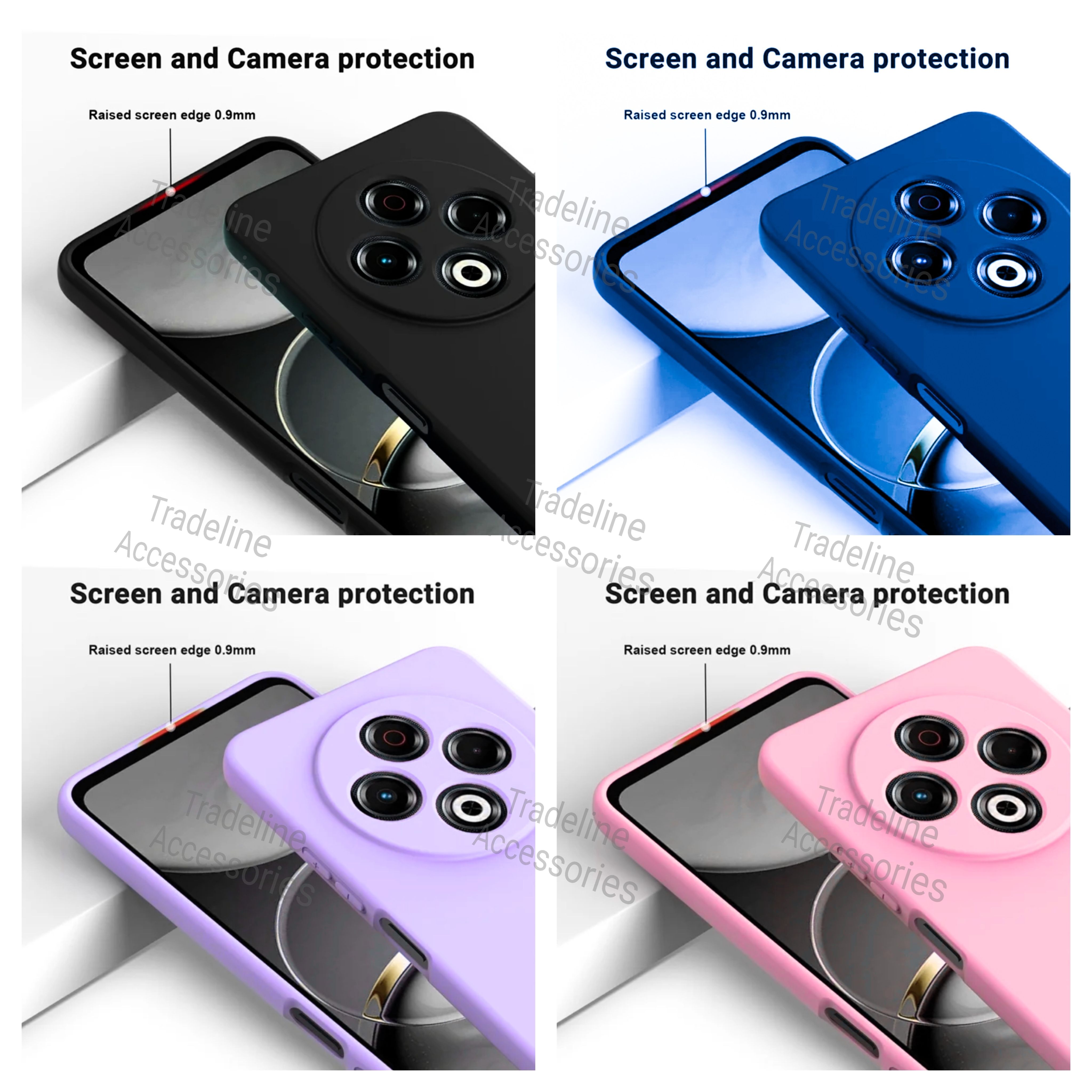 Tecno Spark 30 , Spark 30C Original Liquid Silicone Phone Case/Cover available in Black,Blue ,Light Purple(Lilac) & Pink