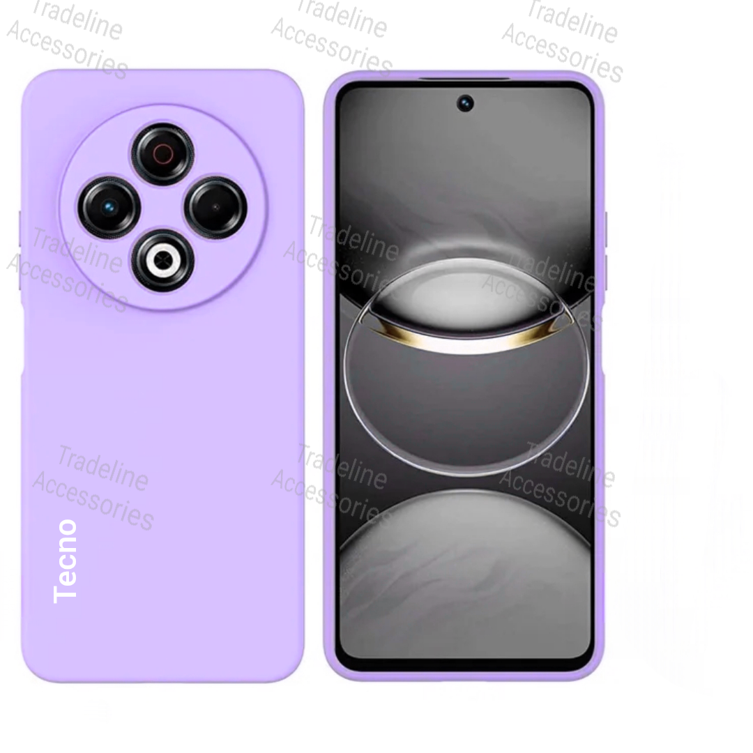Tecno Spark 30 , Spark 30C Original Liquid Silicone Phone Case/Cover available in Black,Blue ,Light Purple(Lilac) & Pink