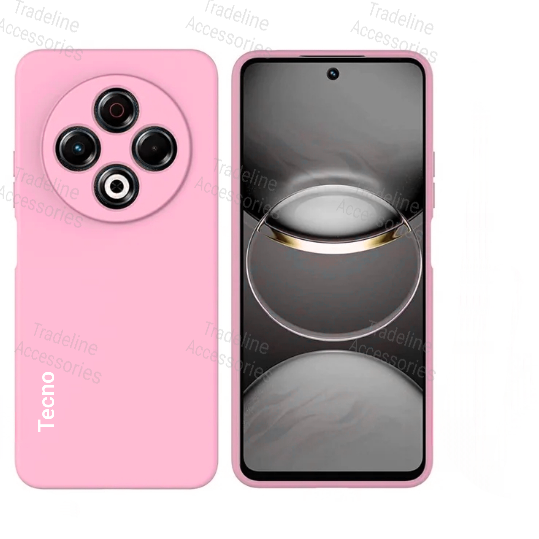 Tecno Spark 30 , Spark 30C Original Liquid Silicone Phone Case/Cover available in Black,Blue ,Light Purple(Lilac) & Pink