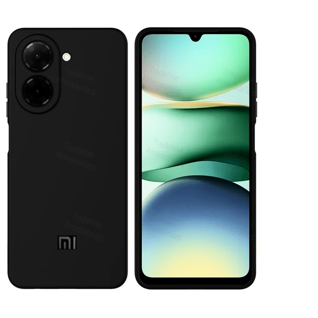 Redmi A5 / Poco C71 4G Original Liquid Silicone Phone Case/Cover  available in Black, Blue, Light Purple (lilac) & Pink