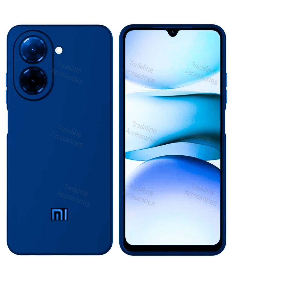 Redmi A5 / Poco C71 4G Original Liquid Silicone Phone Case/Cover  available in Black, Blue, Light Purple (lilac) & Pink