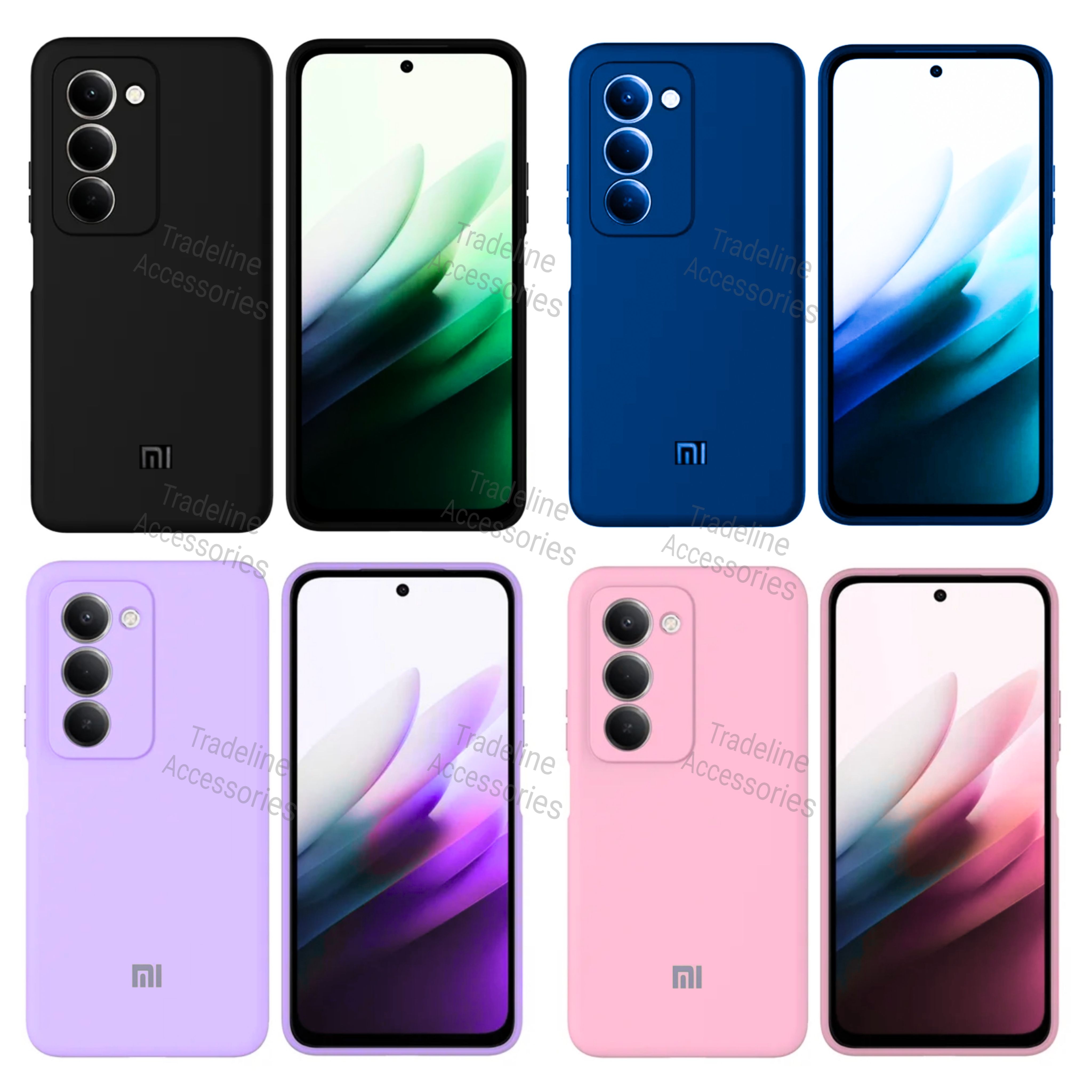 Xiaomi Redmi 15 Original Liquid Silicone Phone Case/Cover  available in Black, Blue, Light Purple (Lilac) & Pink