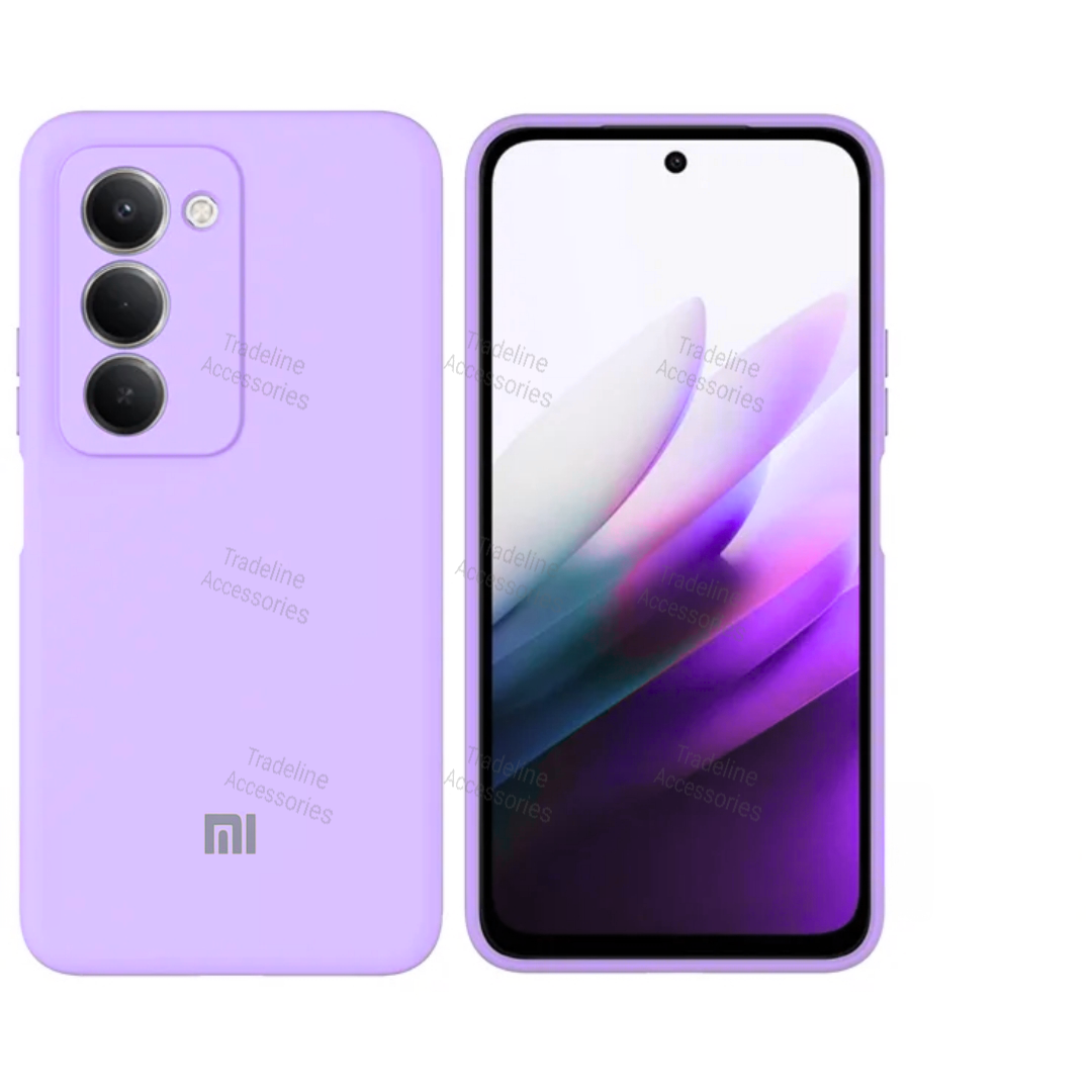 Xiaomi Redmi 15 Original Liquid Silicone Phone Case/Cover  available in Black, Blue, Light Purple (Lilac) & Pink