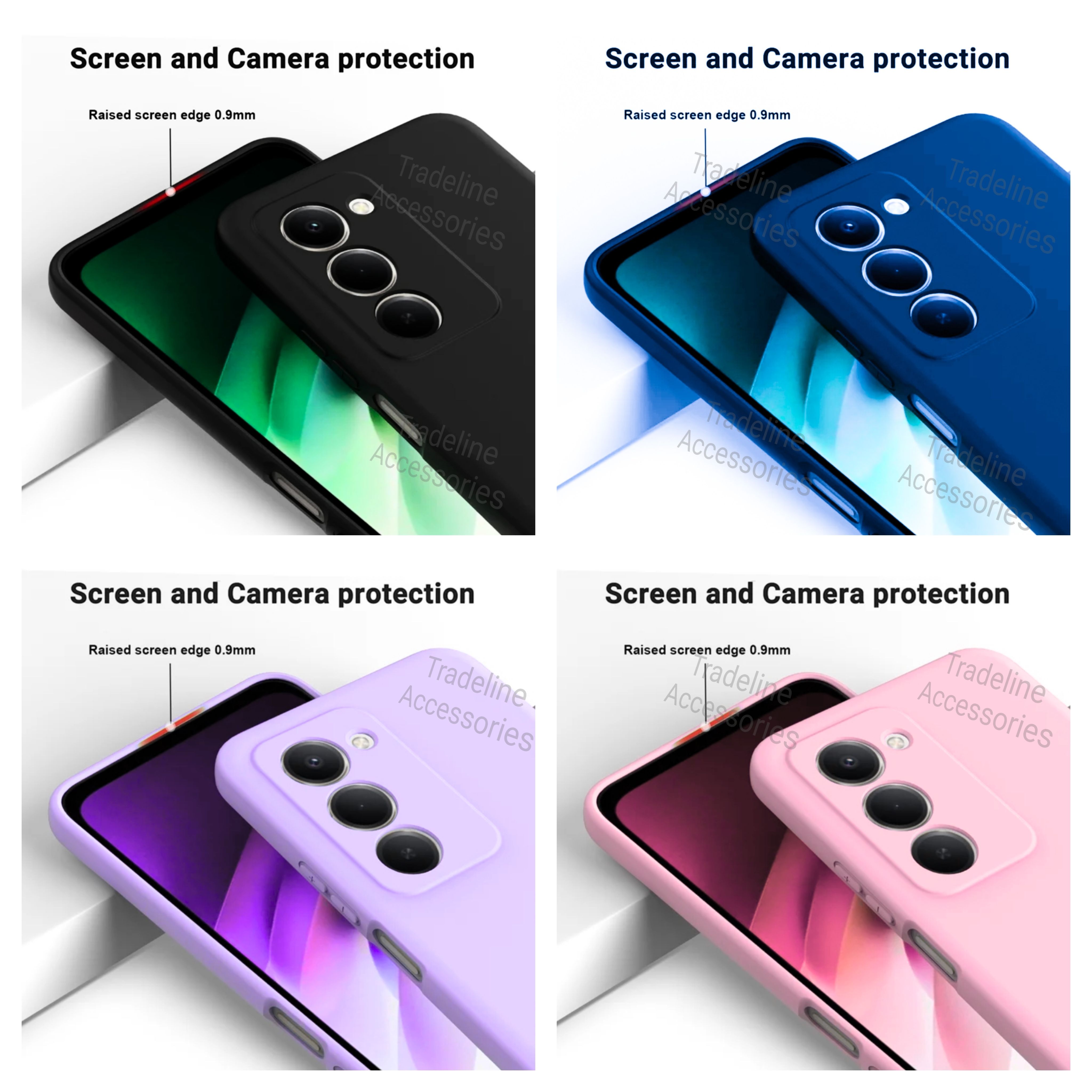 Xiaomi Redmi 15 Original Liquid Silicone Phone Case/Cover  available in Black, Blue, Light Purple (Lilac) & Pink
