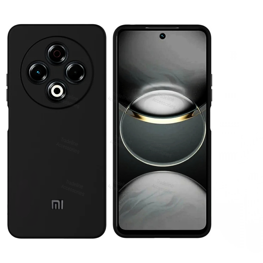 Xiaomi Redmi 14c 4G / Redmi 14R 5G /Poco C75 4G/5G Original Liquid Silicone Phone Case/Cover available in Black ,Blue, Light Purple (Lilac) & Pink