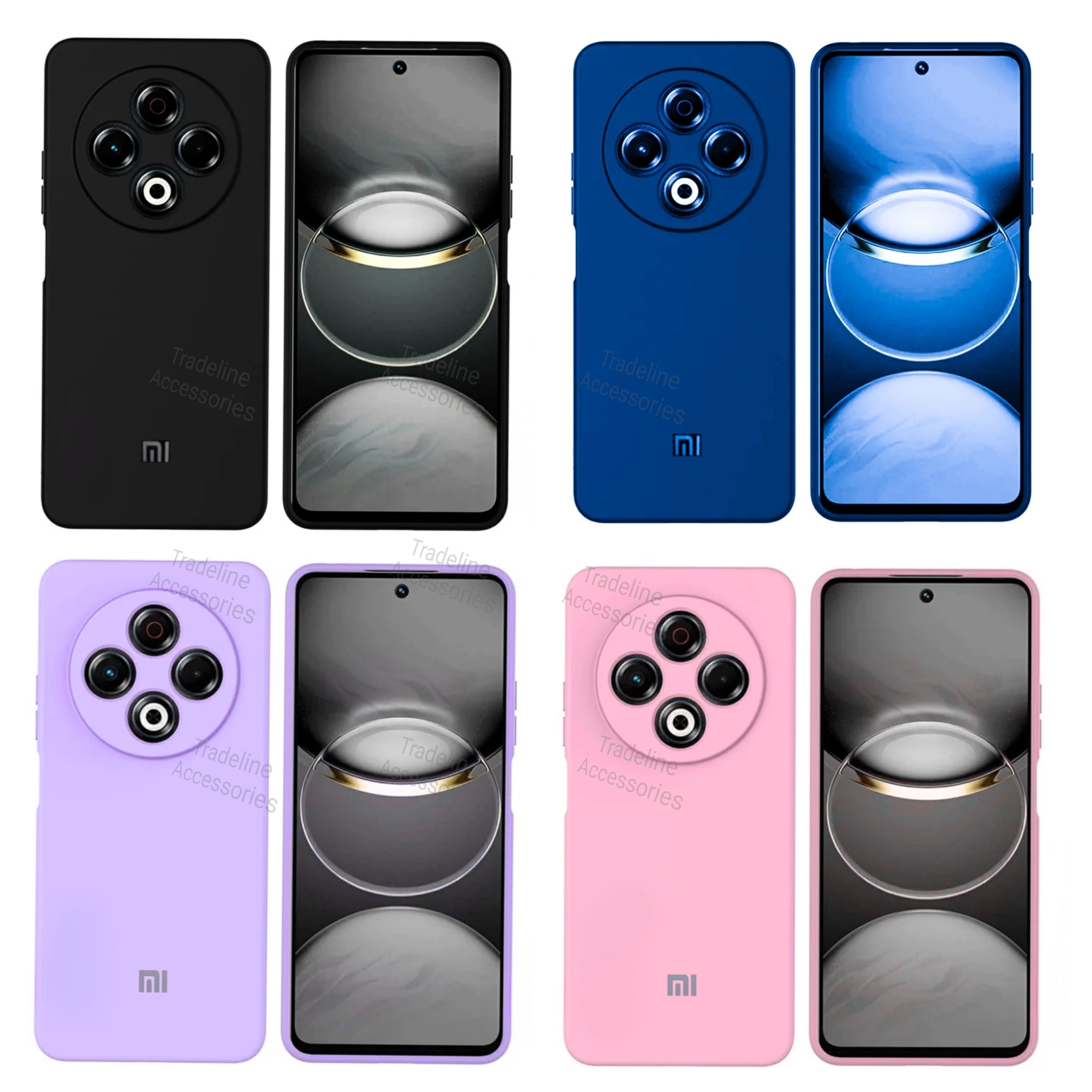 Xiaomi Redmi 14c 4G / Redmi 14R 5G /Poco C75 4G/5G Original Liquid Silicone Phone Case/Cover available in Black ,Blue, Light Purple (Lilac) & Pink