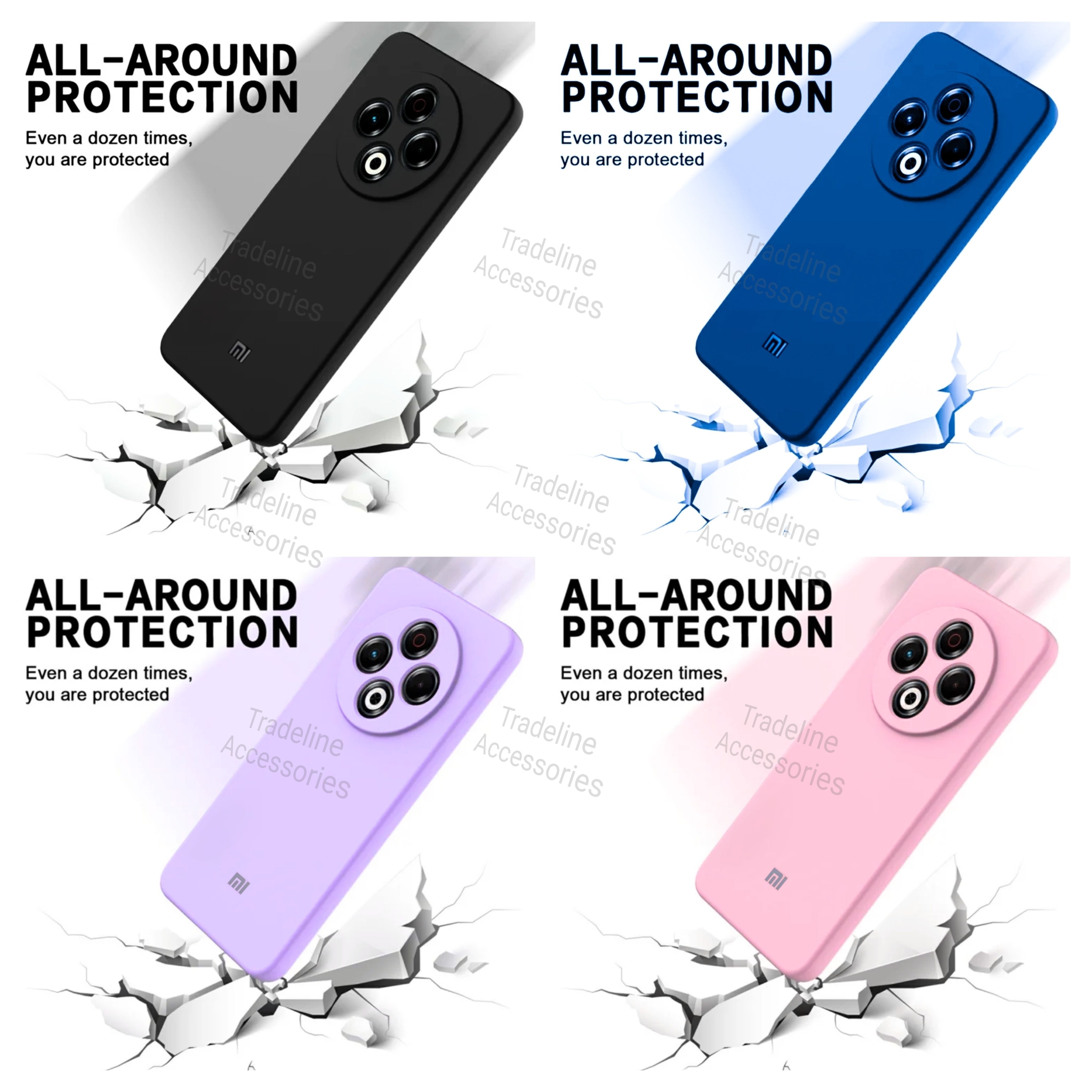 Xiaomi Redmi 14c 4G / Redmi 14R 5G /Poco C75 4G/5G Original Liquid Silicone Phone Case/Cover available in Black ,Blue, Light Purple (Lilac) & Pink