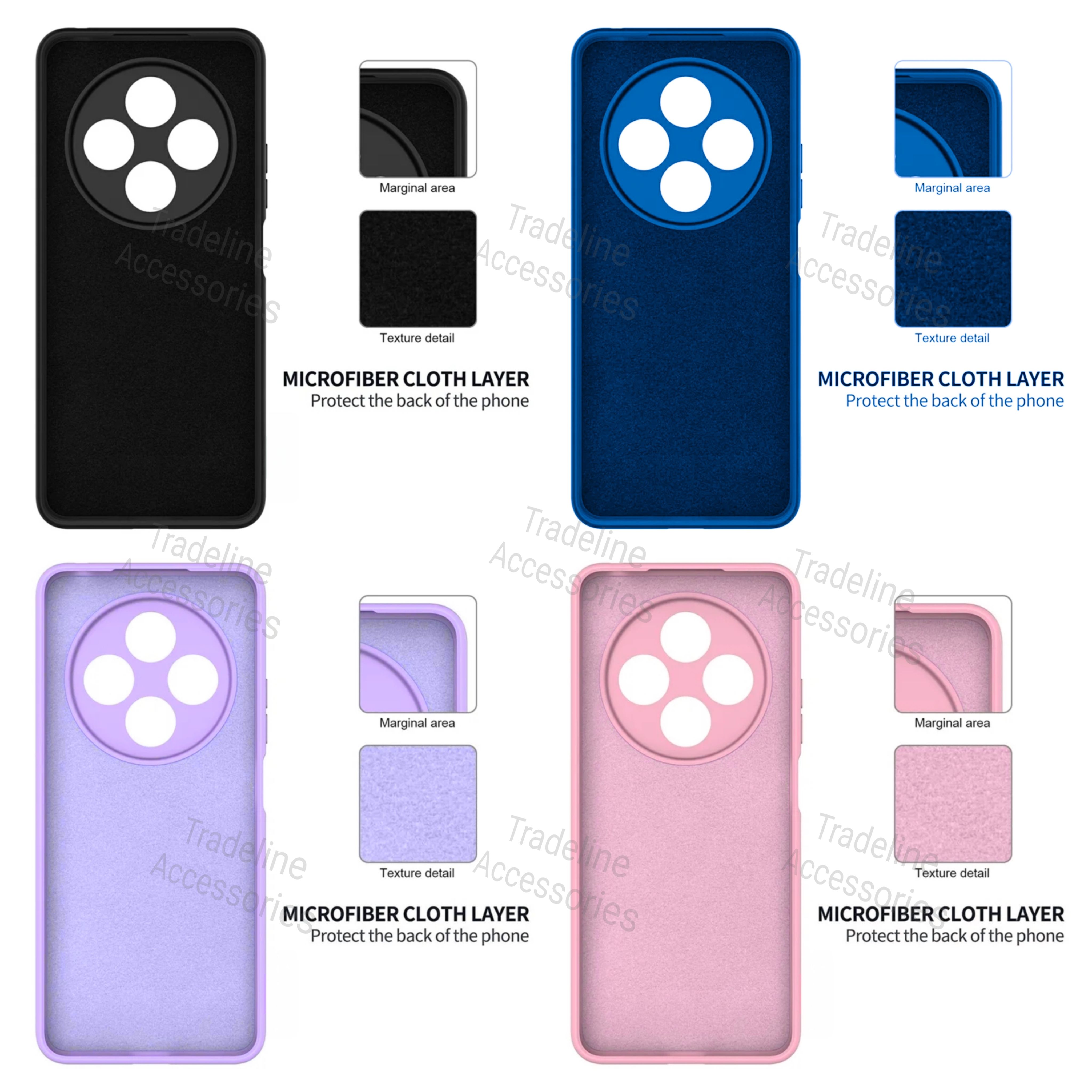 Xiaomi Redmi 14c 4G / Redmi 14R 5G /Poco C75 4G/5G Original Liquid Silicone Phone Case/Cover available in Black ,Blue, Light Purple (Lilac) & Pink