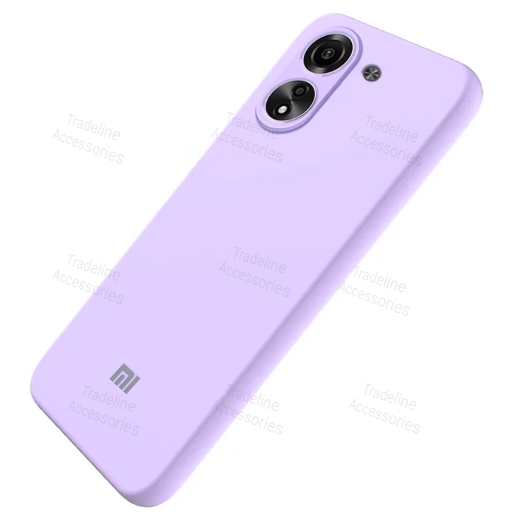 Xiaomi Redmi 13c 4G / Poco C65 4G Original Liquid Silicone Phone Case/Cover available in Black, Blue, Light Purple (Lilac) & Pink
